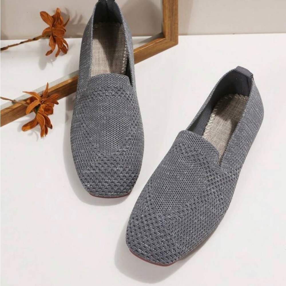 Women Minimalist Slip On Square Toe Loafers